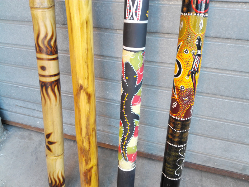 didgeridoo instrumento musica viento australia bambu madera 1u